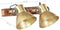 vidaXL Wandlamp industrieel E27 45x25 cm messingkleurig