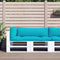 vidaXL - Palletkussens - 3 - st - oxford - stof - turquoise