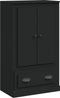vidaXL - Hoge - kast - 60x35,5x103,5 - cm - bewerkt - hout - zwart