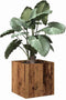 vidaXL - Plantenbak - 40x40x40 - cm - bewerkt - hout - oud - houtkleurig