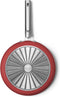 SMEG Koekenpan Rood Mat - ø 30 cm - Standaard anti-aanbaklaag