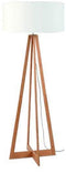 GOOD&MOJO Vloerlamp Everest - Zwart/Bamboe - Ø60cm - Scandinavisch,Bohemian - Staande lampen voor Woonkamer - Slaapkamer