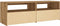 vidaXL - Tv-meubel - met - LED - 120x35x40 - cm - bewerkt - hout - artisanaal - eiken