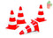 Rolly Toys Pionnen 23 Cm Oranje 4 Stuks