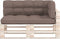vidaXL - Palletkussens - 3 - st - stof - taupe
