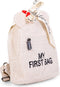 Childhome My First Bag - Kinderrugzak - Teddy Ecru - Zacht & Trendy - Verstelbare Veiligheidsgesp