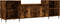 vidaXL - Tv-meubel - 160x35x55 - cm - bewerkt - hout - gerookt - eikenkleurig