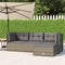 vidaXL - 4-delige - Loungeset - met - kussens - poly - rattan - grijs