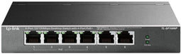 TP-Link TL-SF1006P - Switch - 6x Ethernet 100Mbps - 4x PoE+ (802.3at) - PoE-budget 67W - 1,2Gbps