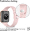 iMoshion Bandje Geschikt voor Oppo Watch 46 mm - iMoshion Siliconen band zilver knoopje - Roze