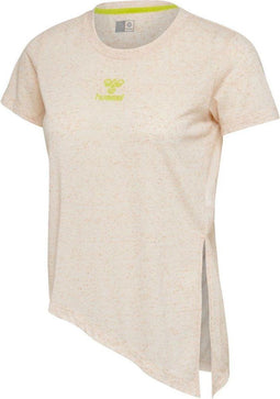 Hummel Stacy T-Shirt S/S - Korte mouwen - Split aan zijkant - Coud Pink