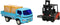 Heftruck met Laadwagen