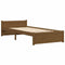 vidaXL - Bedframe - massief - hout - honingbruin - 90x190 - cm