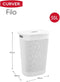 Curver Filo Wasbox - 55L - Geperforeerde structuur - Wit