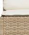 vidaXL - Tuinbank - 3-zits - met - kussens - poly - rattan - beige