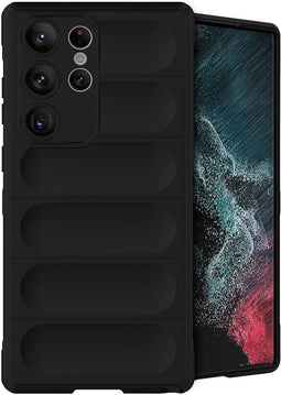 imoshion Hoesje - Geschikt voor Samsung Galaxy S23 Ultra - EasyGrip Backcover - Zwart