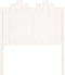 vidaXL - Hoofdbord - 96x4x110 - cm - massief - grenenhout - wit