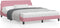 vidaXL - Bedframe - met - hoofdeinde - zonder - matras - 160x200 - cm - fluweel - roze