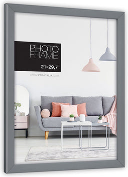 ZEP - Kunststof Fotolijst Edison Grijs voor foto 21x29,7 cm - NP29G