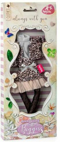 Berjuan Poppenkleding Jurk The Biggers Meisjes Roze/zwart