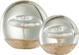 J-Line presse-papier Ring - glas - goud - large