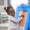 Step2 Masterpiece Easel Schoolbord - Tekenbord voor kinderen met kruk - Whiteboard Schrijfbord van kunststof inclusief opbergvakjes en clips