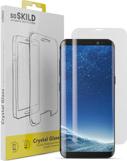 SoSkild Screenprotector Crystal Double Tempered Glass voor Samsung Galaxy S8