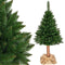 Kunstkerstboom 160 cm - spar met houten stam