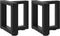 vidaXL - Salontafelpoten - 2 - st - T-vormig - 30x25x(30-31) - cm - staal - zwart