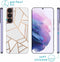 iMoshion Hoesje Geschikt voor Samsung Galaxy S22 Hoesje Siliconen - iMoshion Design hoesje - Wit / White Graphic