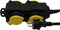 V-TAC VT-1124-3 4 Ways Verlengstekkerdozen - IP44 - Zwart+Geel - 3m draad - Contactdoos - Stekkerdoos