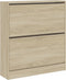 Schoenenkast 80x21x87,5 cm bewerkt hout sonoma eikenkleurig