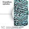 iMoshion Hoesje Geschikt voor Samsung Galaxy A34 (5G) Hoesje Met Pasjeshouder - iMoshion Design Bookcase smartphone - Meerkleurig / Black Blue Stripes