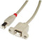 Lindy 31800 - USB 2.0 B kabel - Male/female - 50 cm - Grijs