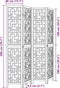 vidaXL - Kamerscherm - met - 4 - panelen - massief - paulowniahout - bruin