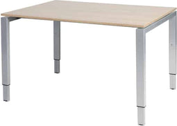 Verstelbaar Bureau - Domino 120x90 Havana Kersen - alu frame