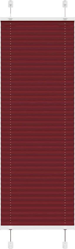 vidaXL - Plissé - rolgordijn - 45x100 - cm - stofbreedte - 44,4 - cm - bordeauxrood