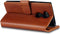 Qubits - luxe echt lederen wallet hoes - Geschikt voor Sony Xperia L2 - cognac
