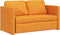 vidaXL - Slaapbank - vloermodel - 2-in-1 - 112x174x55 - cm - stof - donkergeel