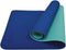 Schildkröt Fitness Yogamat Bicolor 180 X 61 Cm Navy/mint