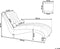 MURET - Chaise longue - Lichtgrijs - Symmetrisch - Polyester