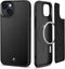 Spigen ACS04946 - iPhone 14 Plus - Soft case - Vegan leer - MagSafe - Zwart