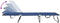 vidaXL - Vouwbare - zonnebed - 2 - stuks - Draagbaar - Blauw - 600D - Oxford - stof