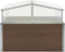 vidaXL - Tuinkas - 100x100x85 cm - gegalvaniseerd staal - bruin