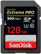SanDisk Extreme Pro - SD UHS-II-kaart (V90) 128GB - 300MB/s lezen/schrijven