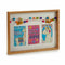 Gift Decor Muurfotlijst Kwastjes Lama Multicolour Hout 30 X 3 X 41 Cm (8 Stuks)