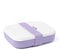 Amuse Lavender Lunchbox 3-in-1 - Brooddoos met Rekker en Sauspotje - Paars - 180 x 150 x 85 mm