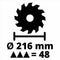 Einhell TC-SM 216 - Elektrische Radiaal Afkort-/Verstekzaag - 1600W 5200rpm