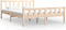 vidaXL - Bedframe - massief - hout - 140x190 - cm