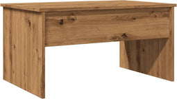 vidaXL - Salontafel - 80x50,5x41,5 - cm - bewerkt - hout - artisanaal - eikenkleurig